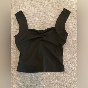 Black Ruched Women's Top